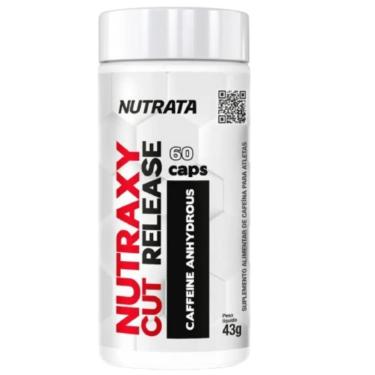 Imagem de Cafeina Pre Treino Nutraxy Cut Release 200Mg 60 Cap Nutrata