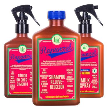 Imagem de Kit Lola Crescimento Shampoo, Spray Condicionador E Tônico