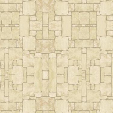 Imagem de Papel De Parede Pedra Tijolos Irregulares Tons Claro Adesivo - LRP