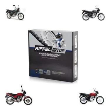 Imagem de Kit Relação Riffel Cg 125 Titan 2000 A 2008 Top Com Retentor