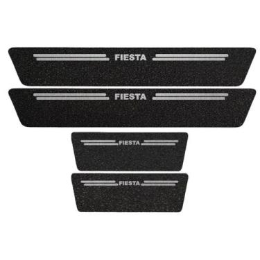 Imagem de Kit Soleira Protetora Porta Premium Aço PVC - Fiesta - Jhow Adesivos