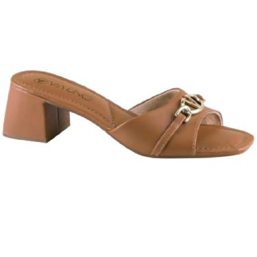 Imagem de Tamanco Via Uno Salto Bloco Ref 855036ssavv Nozes/nozes 036