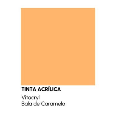 Imagem de Tinta Semibrilho Premium Laranjas - Vitacryl, Bala de caramelo, 3,6 lt