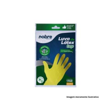 Imagem de Luva de borracha/latex Top "P" amarela CA 41506 - Nobre