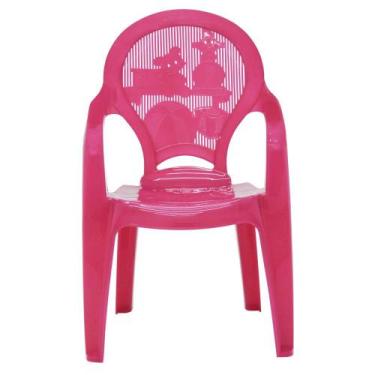 Imagem de Cadeira Infantil Tramontina Catty Estampada em Polipropileno Rosa