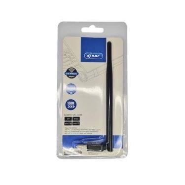 Imagem de Adaptador USB KNUP Kp-aw156 Wireless 150MB/s, Com Antena Externa Amplificadora De Sinal