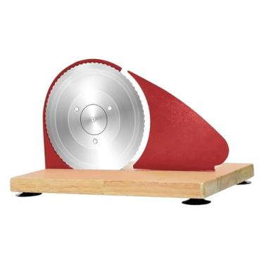 Imagem de Baoblaze Fatiador de pão de ferro fundido, ferramenta de fatiar, cortador de pão, cortador manual para pães caseiros, Vermelho