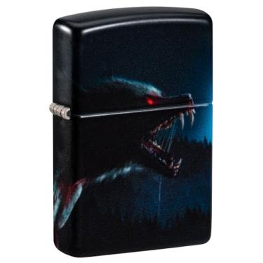 Imagem de Zippo Isqueiro de bolso fosco Horror Wolf 540