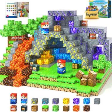Imagem de Blocos de construção magnéticos Toyvimo 100PCS para crianças de 3 a 10