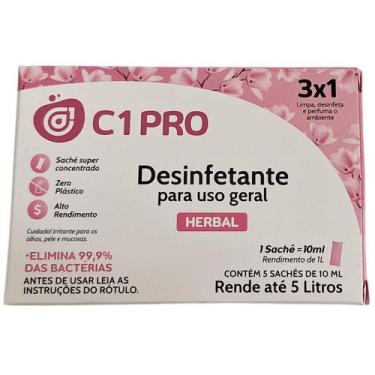 Imagem de Desinfetante Para Uso Geral Sachê Super Concentrado C1 Pro - C1 Clean