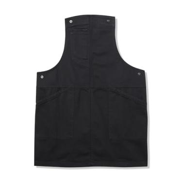 Imagem de Chef Works Avental unissex Berkeley Snap Short Babador, sem suspensórios, preto, tamanho único, Preto Jet, Tamanho Único