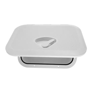 Imagem de Generic Caixa de armazenamento para, caixa de equipamentos, branca, com fechadura, escotilha de inspeção embutida, giratória, para abrir e fechar,