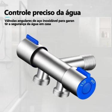 Imagem de Válvula de controle duplo 1 entrada 2 saídas na torneira - New