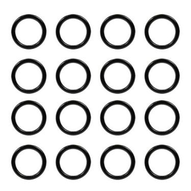 Imagem de Argolas Pretas Plásticas Para Artesanato Colares 2,7cm Com 100 Unidade