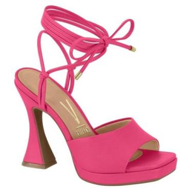 Imagem de Sandália feminina plataforma meia pata salto alto carretel taça ampulh