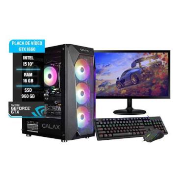 Imagem de Pc Gamer I5 10º 16Gb Ssd 960 Gtx 1660 Completo + Monitor 32 - Amorimte