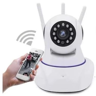 Imagem de Câmera IP Wi-Fi 360° HD – Visão Noturna, Áudio Bidirecional, Monitoramento Remoto e Uso como Babá Eletrônica