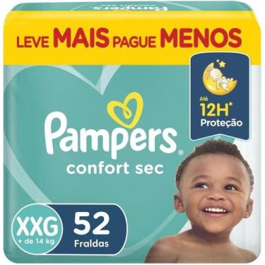 Imagem de Kit c/ 2 Fralda Pampers Confort Sec XXG 52 Un