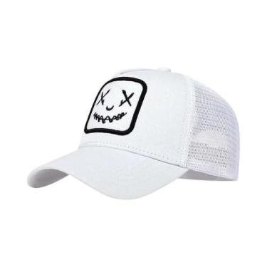 Imagem de Boné De Beisebol Unissex Ajustável Com Bordado De Sorriso, Algodão, Sn