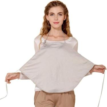 Imagem de Roupas De Maternidade Avental De Proteção Contra Radiação 360 ° Blindagem De Radiação Vestindo Um Terno De Radiação Avental De Proteção Feminina De Fibra De Prata, Silver gray