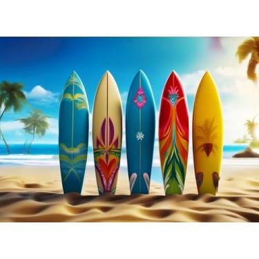 Imagem de Bullglesup Puzzles for Adults 1000 Pieces, Surfboard Jigsaw with Poster Letter on Back, Unique Pieces Fit Well No Dust (27.5"x19.6")