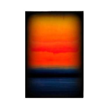 Imagem de Pôster De Arte Minimalista Azul E Preto Réplica De Mark Rothko Para De