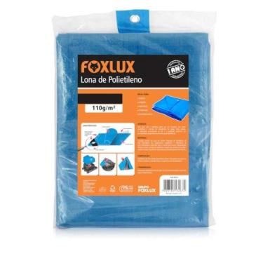 Imagem de Lona Polietileno 04X04m=16M² 110G/M² Azul Foxlux