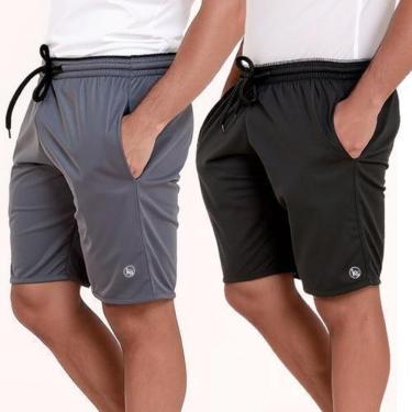 Imagem de Kit 2 Bermuda Dry Short Esporte Academia Confortável Praia-Masculino
