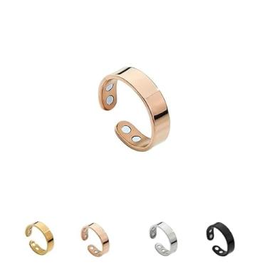 Imagem de Anel de enxaqueca anéis ajustáveis de aço inoxidável vitalidade linfática, anéis ultra fortes, alívio da ansiedade, joias para melhor saúde do sono, presentes para mulheres e homens, Aço inoxidável