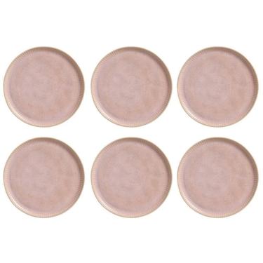 Imagem de Conjunto De Pratos Rasos 06 Peças Linhas Litchi Porto Brasil