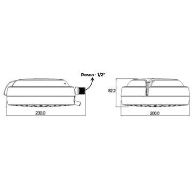 Imagem de Chuveiro Ducha Fashion 7500w 220v Lorenzetti + Brindes, 7500W
