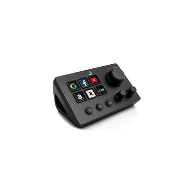 Imagem de Mesa Controladora Rise Mode Streaming Vision 01 Sound, 6 Teclas LCD, 3 Botões Rotativos e 3 Funcionais, USB, Preto - RM-MCS-01-B