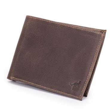 Imagem de Carteira Luxo Grande Couro Legítimo Cnh/rg/cédulas/8cartões(Marrom Escuro)