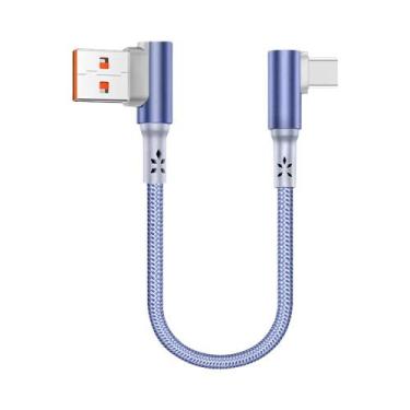 Imagem de Cabo USB C Curto De 10CM 20CM Trançado 60W Para Carregamento Rápido E 
