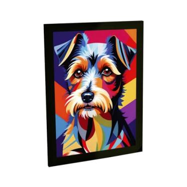 Imagem de Quadro Decorativo Cachorro Ilustração Pop Art Yorkshire Decoração Poster Quarto Sala