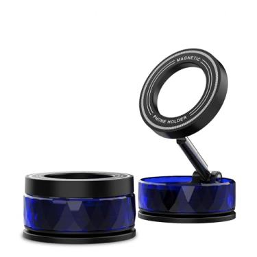 Imagem de Bensejk Suporte magnético para celular Magsafe para carro Magsafe, suporte de celular para carro, painel, ímãs fortes N52 e ajuste de 360° 】 Suportes de celular para acessórios de carro (azul)