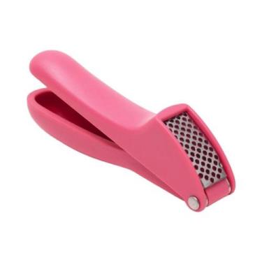Imagem de Espremedor de Alho em Aço Inox e Plástico Rosa Oikos-1