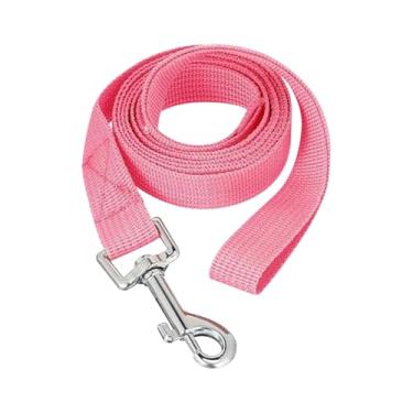 Imagem de GSHLLO Coleira de poliéster de 1,6 cm x 1,8 m de comprimento, coleira tradicional para cães pequenos, cor sólida, guia para animais de estimação, guia simples para passear, para treinamento de animais