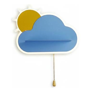 Imagem de Arandela Infantil Nuvem Azul 25cm Led 12W 3 em 1 Bivolt LA1045 Delis