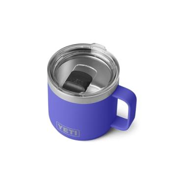 Imagem de YETI Caneca empilhável Rambler de 400 ml, isolada a vácuo, aço inoxidável com tampa MagSlider, violeta ultramarino