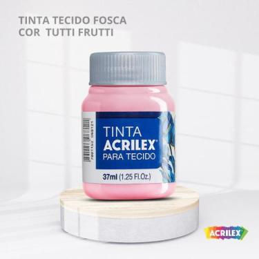 Imagem de Tinta para tecido fosca com 37ml cor tutti-frutti - ACRILEX