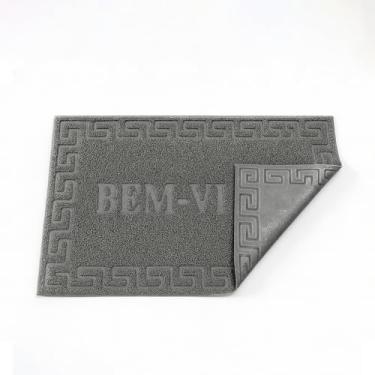 Imagem de 6 Tapetes Capacho Emborrachado Bem Vindo Porta Entrada Casa Apartamento Antiderrapante (6, Cinza Escuro)