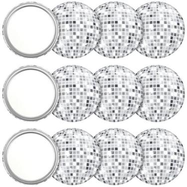 Imagem de Espelho compacto Qunclay Disco Ball Vintage Round 7 cm 12 unidades