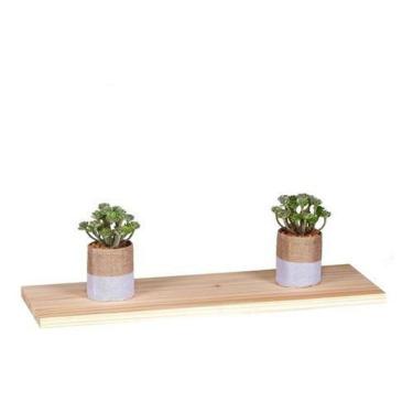 Imagem de Prateleira 100X24 Suporte Invisível Madeira Maciça Prancha