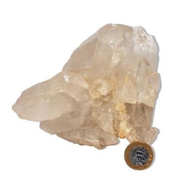 Imagem de Drusa de Cristal Quartzo Natural - Aglomerado de Pontas Naturais - 1,4