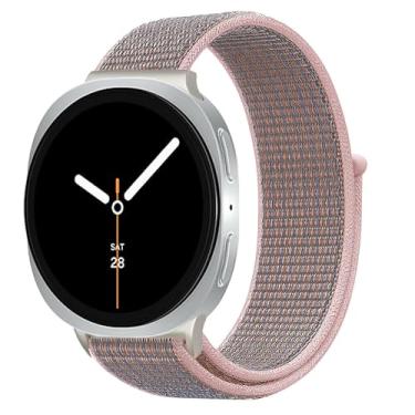 Imagem de Pulseiras de nylon para Samsung Galaxy Watch 8 de 40 mm e 44 mm/8 Classic 46 mm masculino/feminino, pulseira esportiva de tecido macio para Samsung Galaxy Watch 8 Classic de 46 mm/8 44 mm e 40 mm