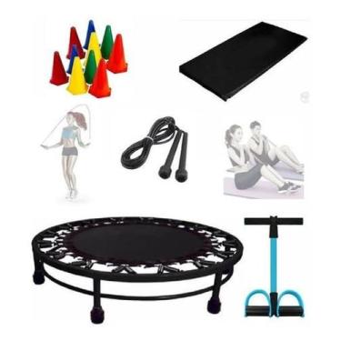 Imagem de Cama Elástica+Extensor+Cones+Corda+Colchonete - Infinity