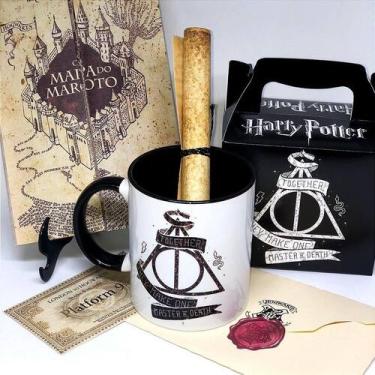 Imagem de Kit N + Varinha Harry Potter - 7 Itens com Caneca, Mapa do Maroto e Ca