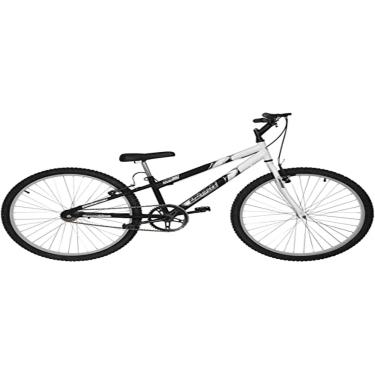 Imagem de Bicicleta de Passeio Ultra Bikes Esporte Bicolor Rebaixada Aro 26 Reforçada Freio V-Brake Sem Marcha Preto Fosco/Branco