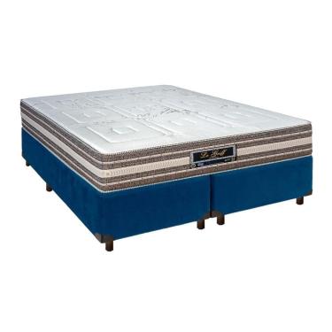 Imagem de Cama Box Bau + Colchão Casal Molas Ensacadas Legriff Sankonfort